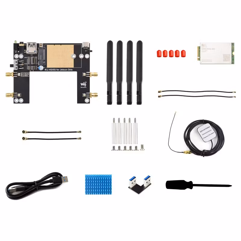 5G/4G/3G Module Designed For Jetson Orin, Supports 5G NSA And SA Networking, GNSS Positioning, Options For SIM8260G-M2 Module