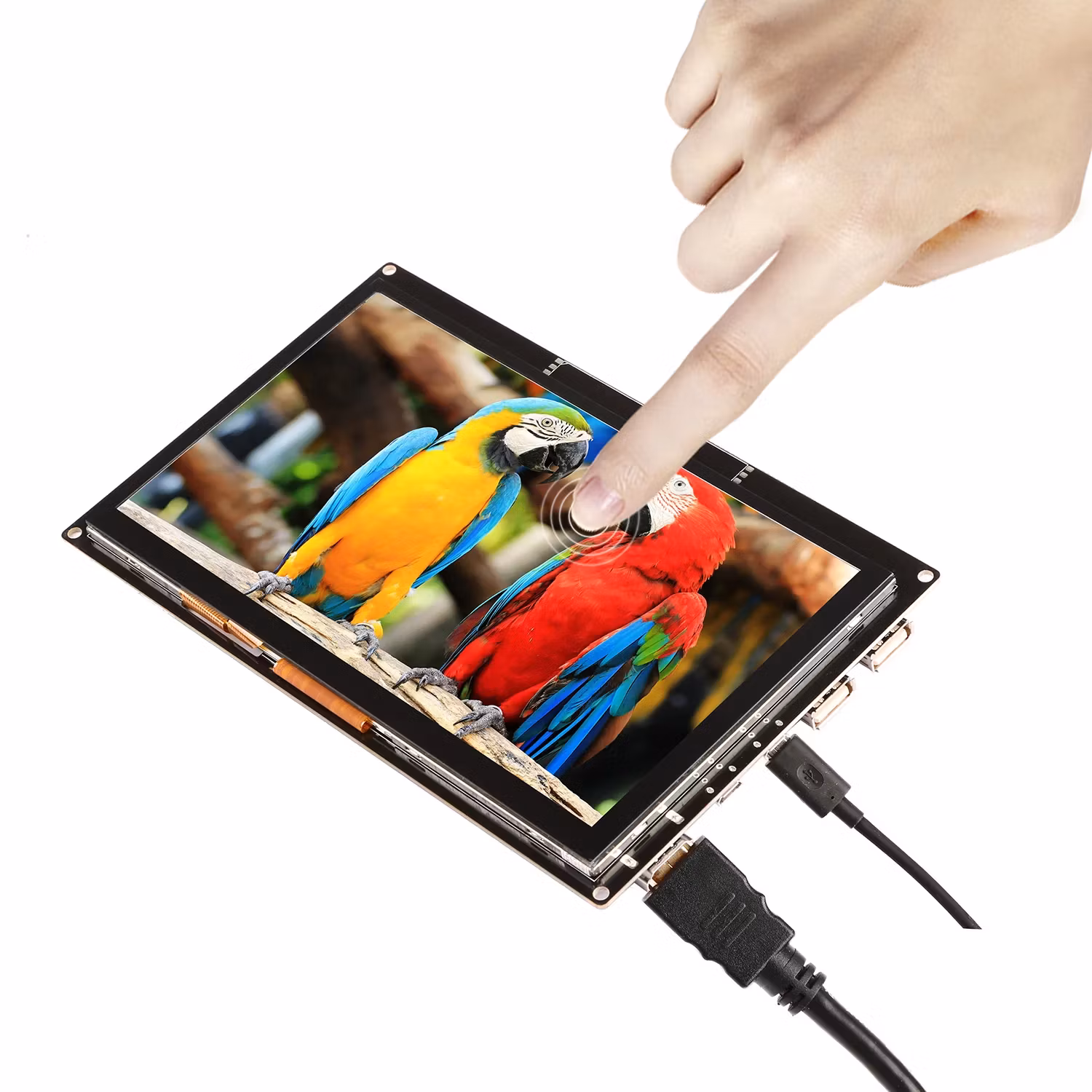 7 Inch 1024*600 Display Capacitive Touch Screen Monitor Raspberry Pi /PC/ BeagleBone Black Plug and Play