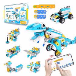 Makerzoid 200-in-1 Scratch Jr Coding Robot Kit – STEM DIY Robotics Toy for Kids
