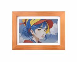 ESP32-S3 PhotoPainter 7.3-Inch E6 Full-Color E-Paper Display with Solid Wood Photo Frame | Ultra-Long Standby | 800×480 Resolution | Built-in Battery