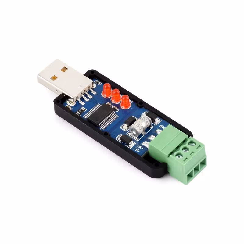 USB to RS485 Industrial Converter (Isolated, Bidirectional) – FT232RNL Chip, TVS Protection, 1.2km Transmission
