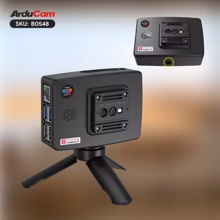 1% Precision RGB‑D ToF Camera – All‑in‑One AI‑Ready Kit with Raspberry Pi 5 (Arducam T2)