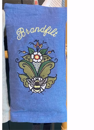 Brandfiltsöverdrag inkl brandfilt med egendesignad kurbits.