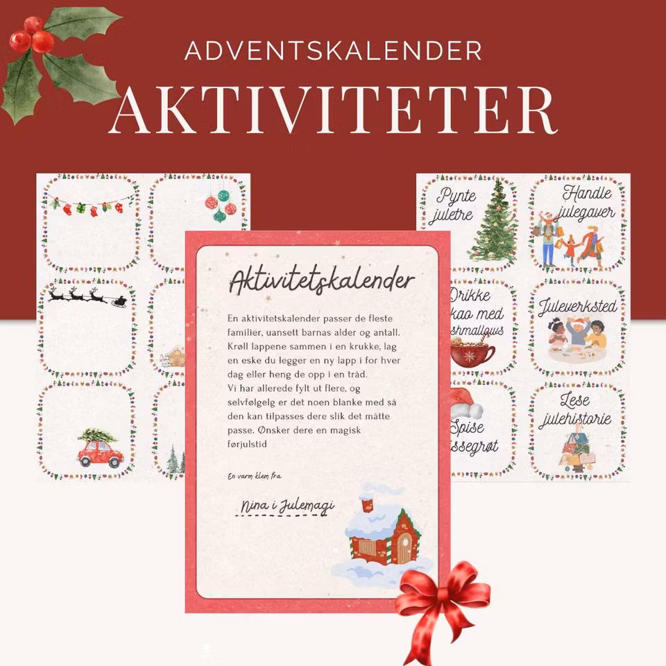 Adventskalender aktiviteter