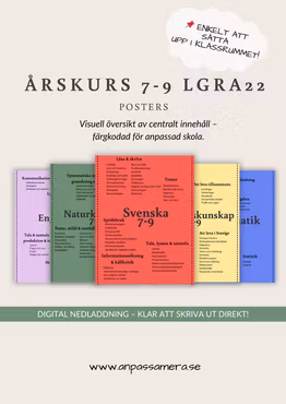 Teoretiska ämnen LGRA22 1-9