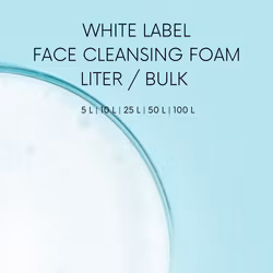 White Label Face cleansing foam Liter/Bulk