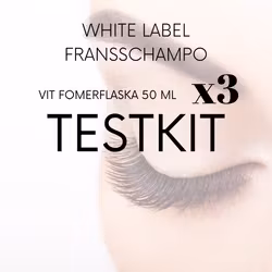 Testkit White Label Fransschampo 50 ml x 3