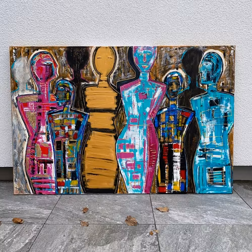 COME TOGETHER originalmålning 100 x 150 cm