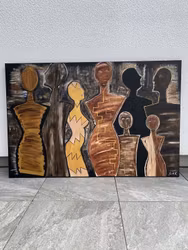 GALLERY PEOPLE originalmålning 100 x 150 cm