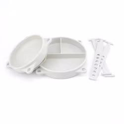 Måltidspaket tallrik & skål ink band - Warm Gray