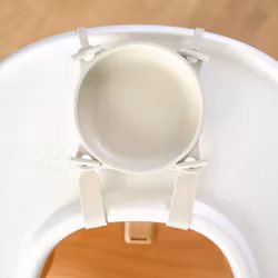 Barnskål med sugpropp och spännband - Warm Gray