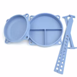 Måltidspaket tallrik & skål ink band - Buffo Blue