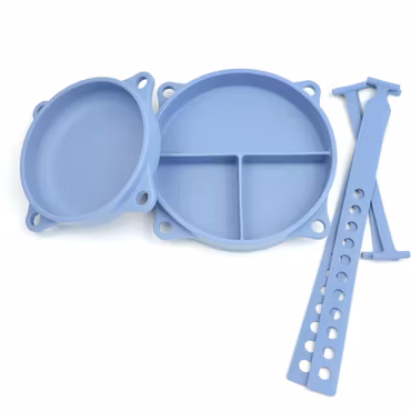 Måltidspaket tallrik & skål ink band - Buffo Blue