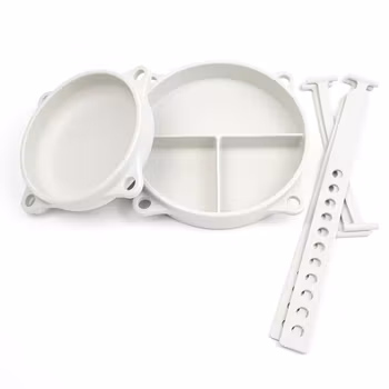 Meal package plate & bowl ink band - Warm Gray