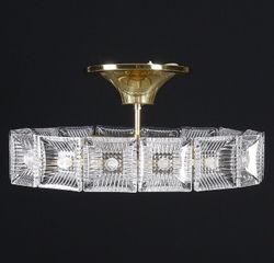 Orrefors Mid-Century Modern Pendent by Carl Fagerlund