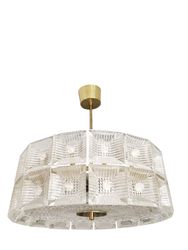 Orrefors Two-tier Chandelier by Carl Fagerlund