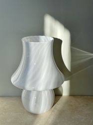 Large Murano Mushroom Table Lamp. 1970s.