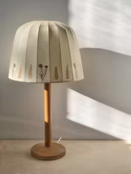 Hans-Agne Jakobsson Pine Table Lamp by Markaryd. 1960s.