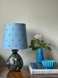 Herman Kähler Colorful Ceramic Table Lamp. 1910s.