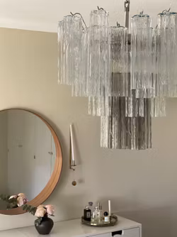 Murano Chandelier 'Tubular'. Medium Size. Mixed Glasses.