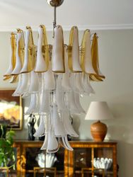 Murano Chandelier - Mazzega Style - XL - Mixed Prisms.