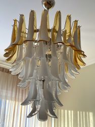 Murano Chandelier - Mazzega Style - XL - Mixed Prisms.