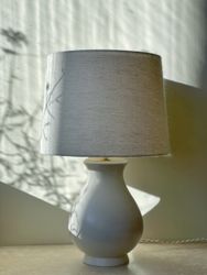 Wilhelm Kåge "Carrara" Ceramic Table Lamp. 1940s.