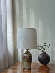 Gunnar Nylund "Flambé" Stoneware Table Lamp. 1950s.