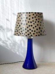 Mid-century Glass Table Lamp by Hyllinge. 1960s.