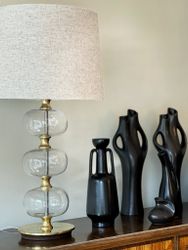 Stilarmatur Table Lamp in Clear Glass. 1960s.