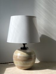 Upsala-Ekeby Art Deco Ceramic Table Lamp by Anna-Lisa Thomson. 1930s.