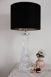 Orrefors Crystal Table Lamp RD-1477 by Carl Fagerlund, large size