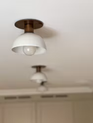 Spotlight 'DOT' • white shade • brass fitting