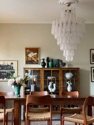 Murano Chandelier • DROP • XL ’CROWN’ • clear glass