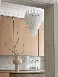 Murano Chandelier • DROP • medium size • clear