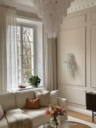 Murano Wall Sconce with TUBULAR clear glass prisms