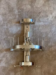 Amber Colored Murano Wall Sconce with TUBULAR glass prisms