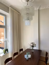 Murano Chandelier • TUBULAR • XL • clear glass OCT OFFER