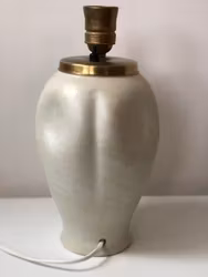 Upsala-Ekeby Stoneware Table Lamp. 1940s.