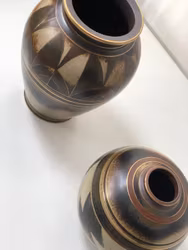 Gunnar Nylund set 'Flambé' Stoneware for Rörstrand