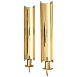Pair of Brass Wall Candlesticks, Reflex by Pierre Forsell for Skultuna