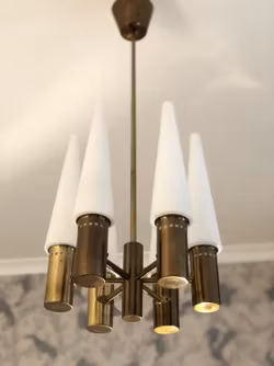 Hans-Agne Jakobsson 6-armed Chandelier by Markaryd