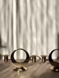 Kolbäck set of Rare Brass Candlesticks by Artur, 1950s