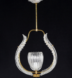 Orrefors Crystal Chandelier by Fritz Kurz