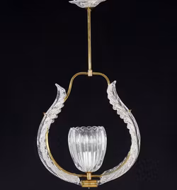 Orrefors Crystal Chandelier by Fritz Kurz