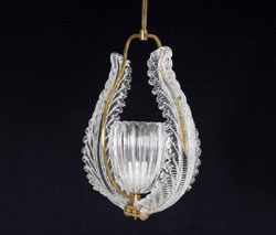 Orrefors Crystal Chandelier by Fritz Kurz