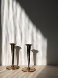 Arthur Pe KOLBÄCK set of Brass Candlesticks