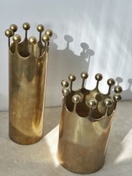 Skultuna Brass Vase 'Kronvas' design by Pierre Forssell