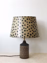 Bo Borgström Brown Stoneware Table Lamp