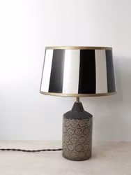 Bo Borgström Brown Stoneware Table Lamp